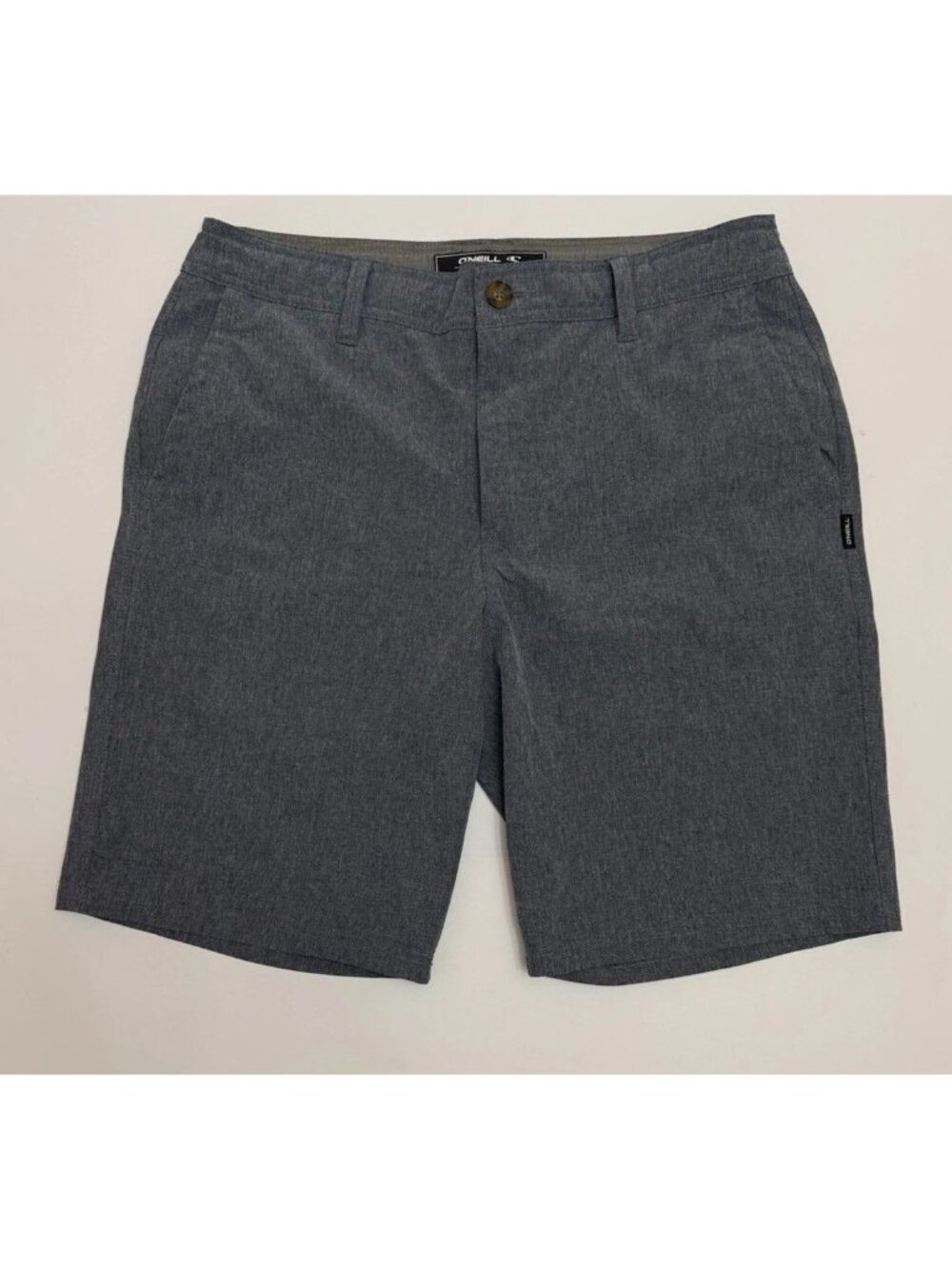 O’Neill Hyperfreak Hybrid Shorts Mens Size 31 Gray Stretch Performance Casual